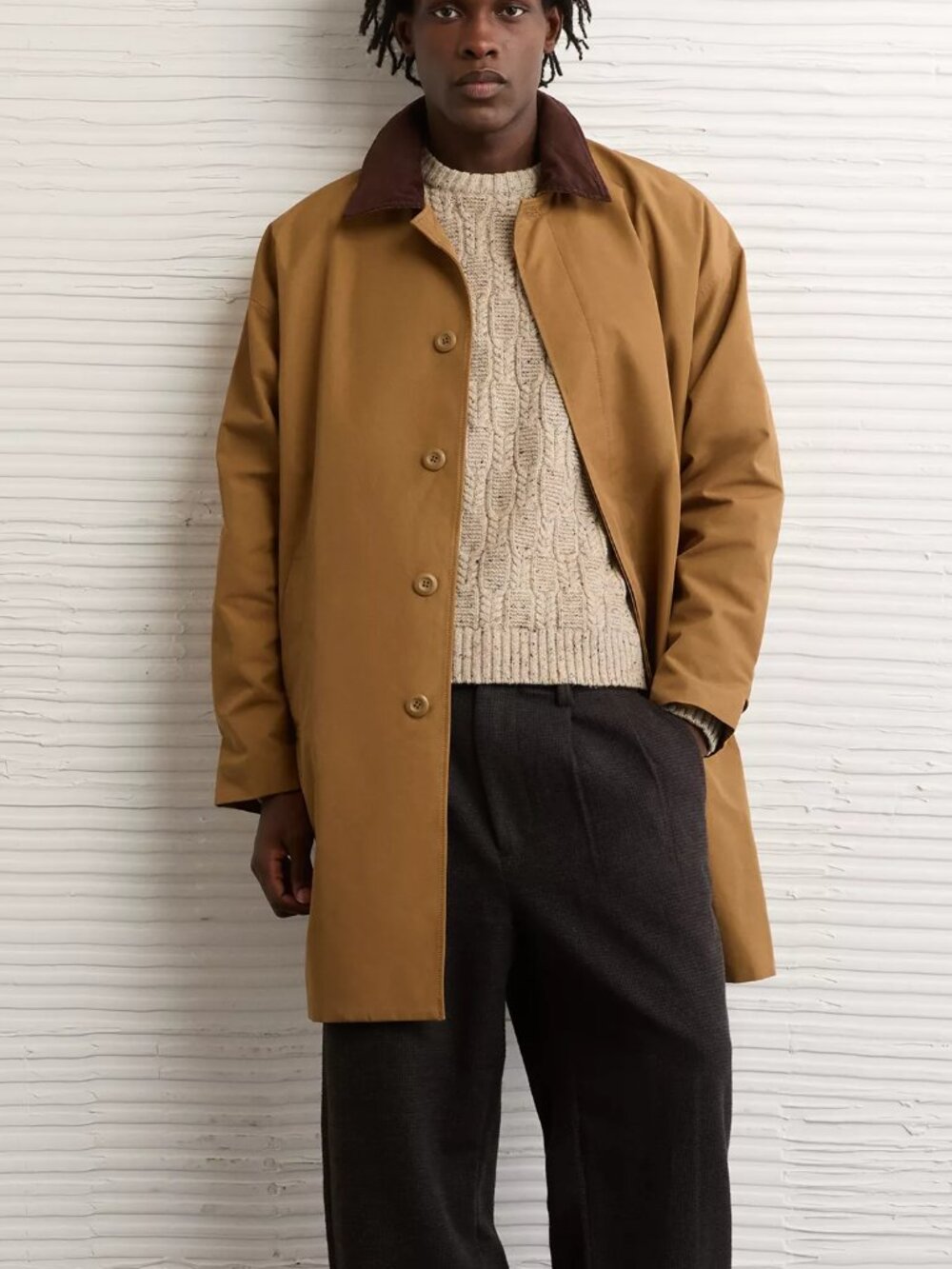 American Eagle Mac Twill Trench Coat in Brown XL NWT Retail $125 Chic Unisex